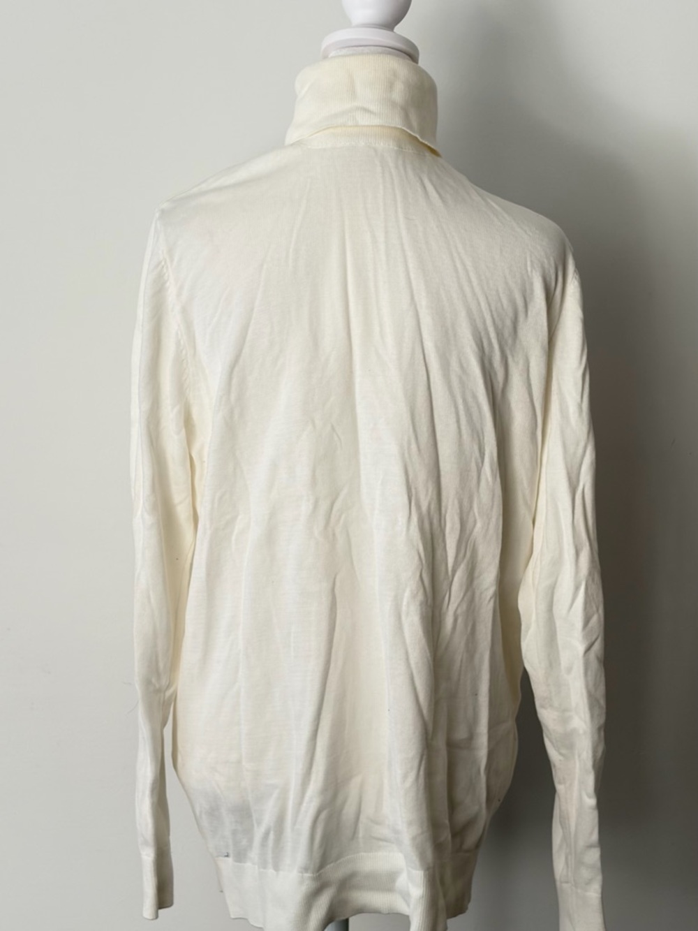 H&M Off-White Slim Fit Knit Sweater